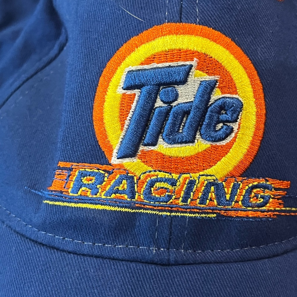 Tide Racing Blue and Orange Cap Ricky Craven NASCAR Baseball hat - Picture 3 of 7